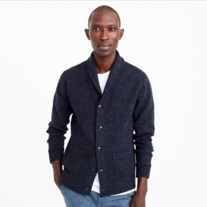 Jcrew Men’s Cotton-wool Shawl-collar Cardigan Sweater